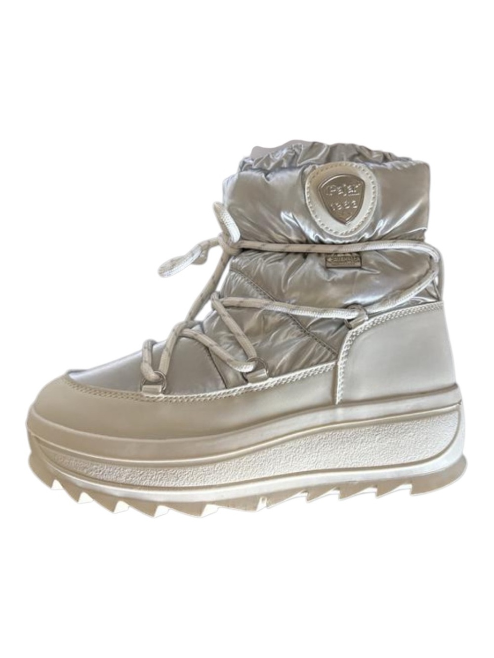 Pajar Silver Puffer Women's Winter Boot, Size 10, NWT Flaw last photo
